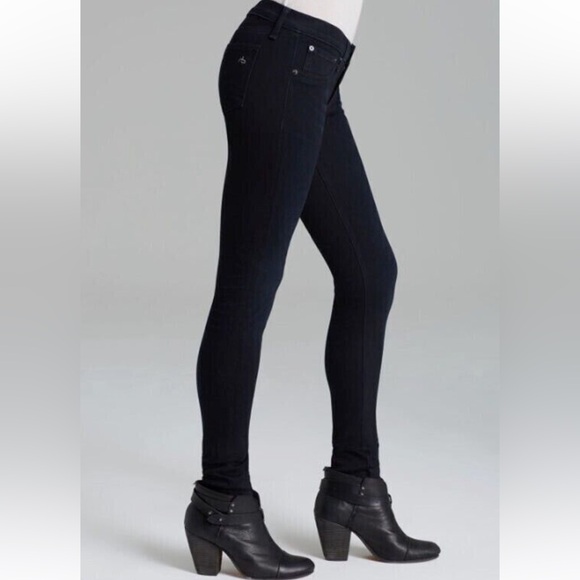 Rag & Bone The Legging Jean Wash Midnight & Skinny Denim Dark Blue Size 31 - Picture 2 of 11